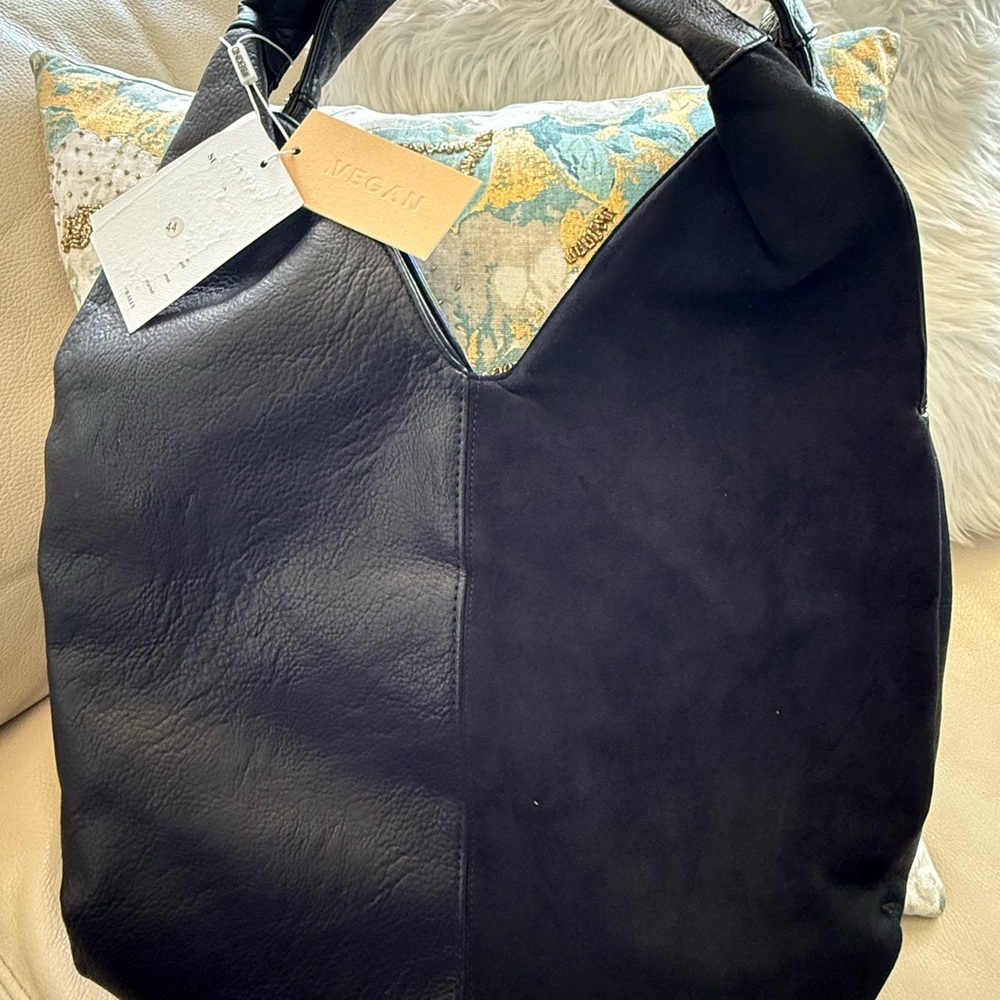 Vegan Black Tote Bag